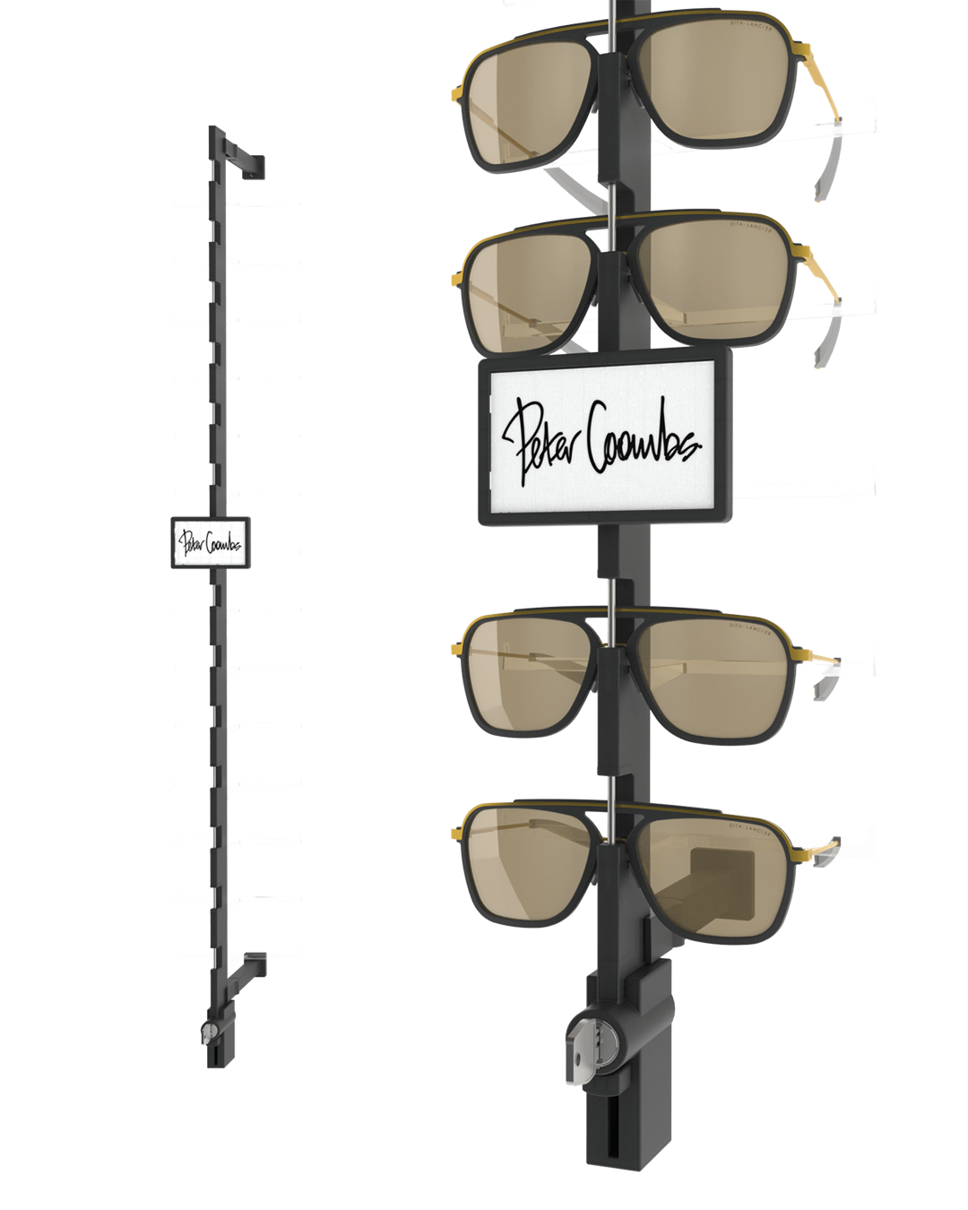 Logohalter Klein – Flexible Position