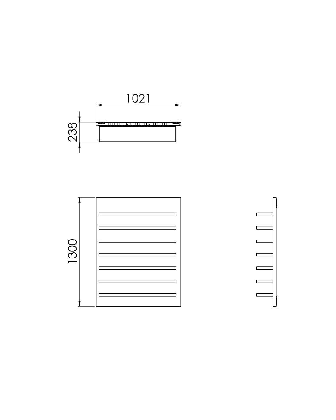 Eyewear panel with LED shelves