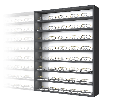 Vitrine plexi - 45 x 20 x H 15,8 cm