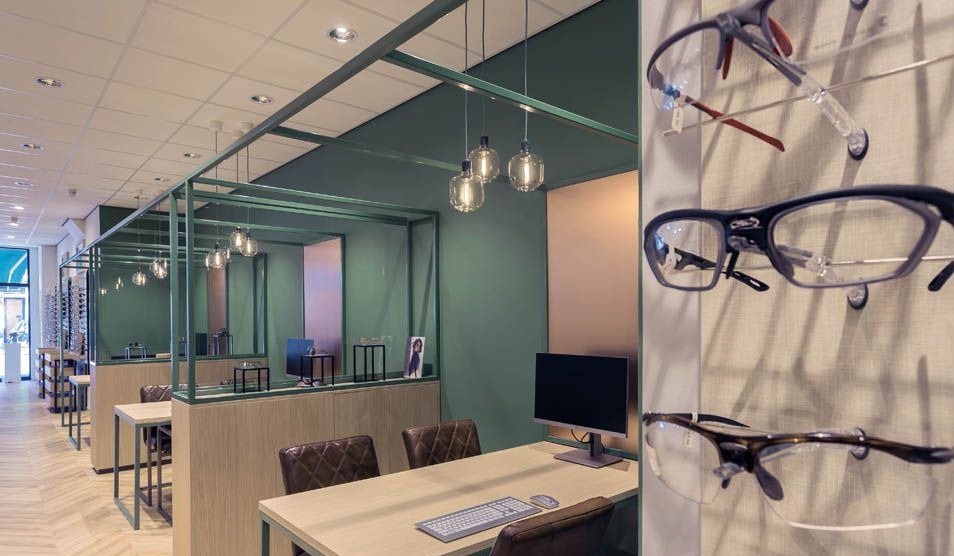 Top Vision Instore design magasin d'optique support lunette