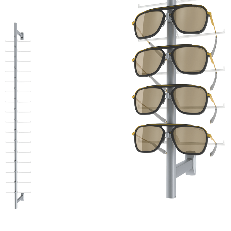 Top Vision Instore présentoir mural de lunettes de soleil
