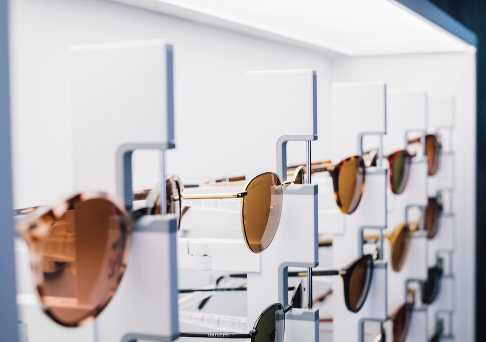 Top Vision Instore Abschließbare Optiker-Displays