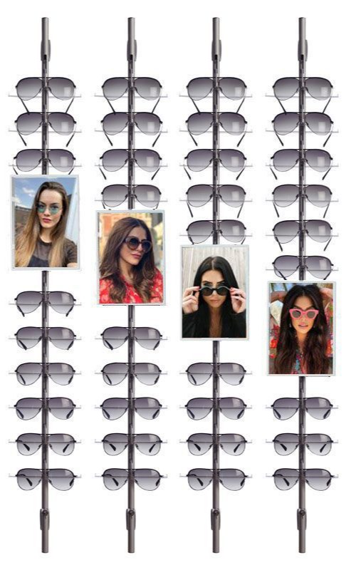 Top Vision Instore présentoir mural pour lunettes