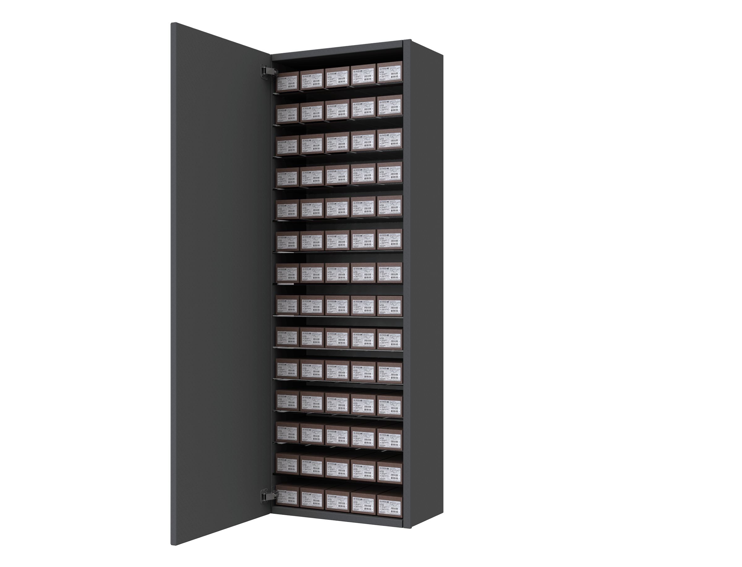 [CSM.14x2.BL.TW-S] Carré Storage &amp; Mirror door (Black (9005))
