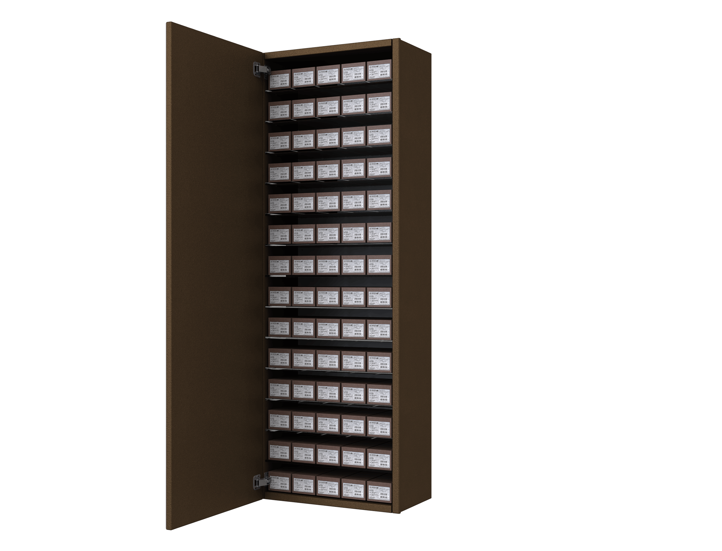 [CSM.14x2.TR.TW-S] Carré Storage &amp; Mirror door (Brown (8011))