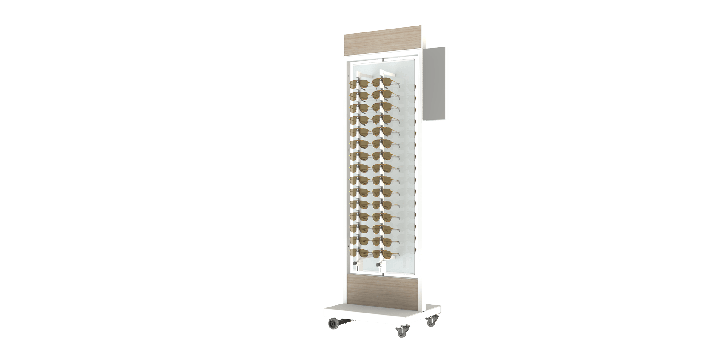 [BKL.M.4x16-W] Basalt - rotating display (Key Locked, White, M (59,5cm))