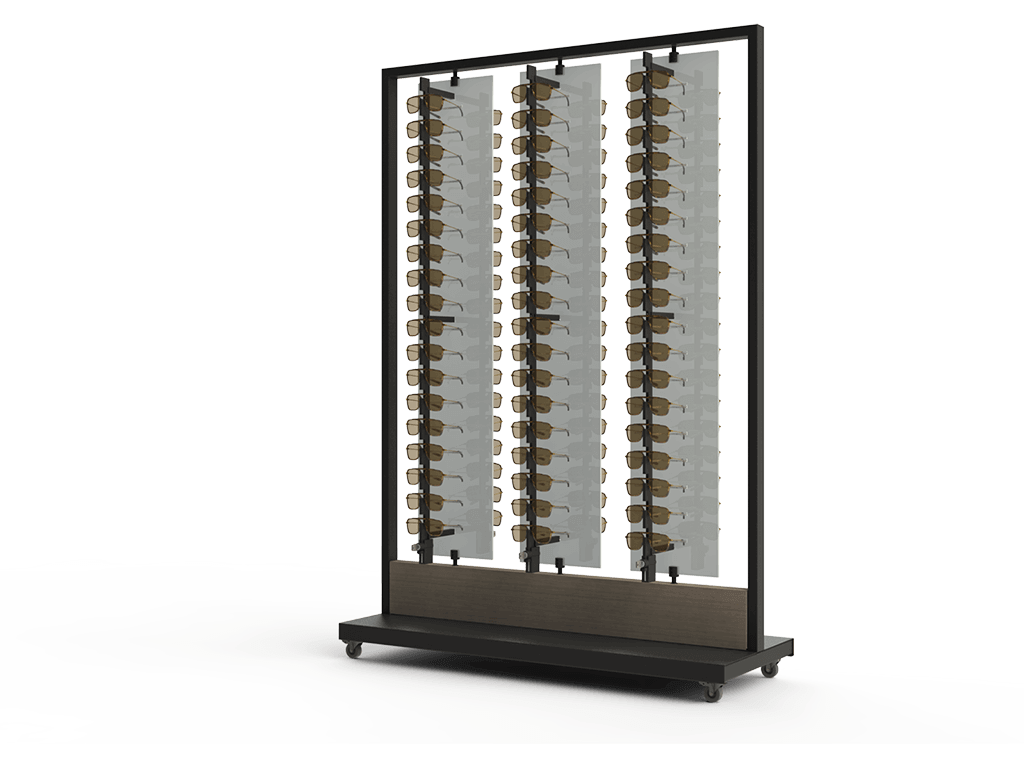 [BKL.Xl.6x18-B] Basalt - draaibare display (Sleutel gesloten, Zwart, XL (132cm))