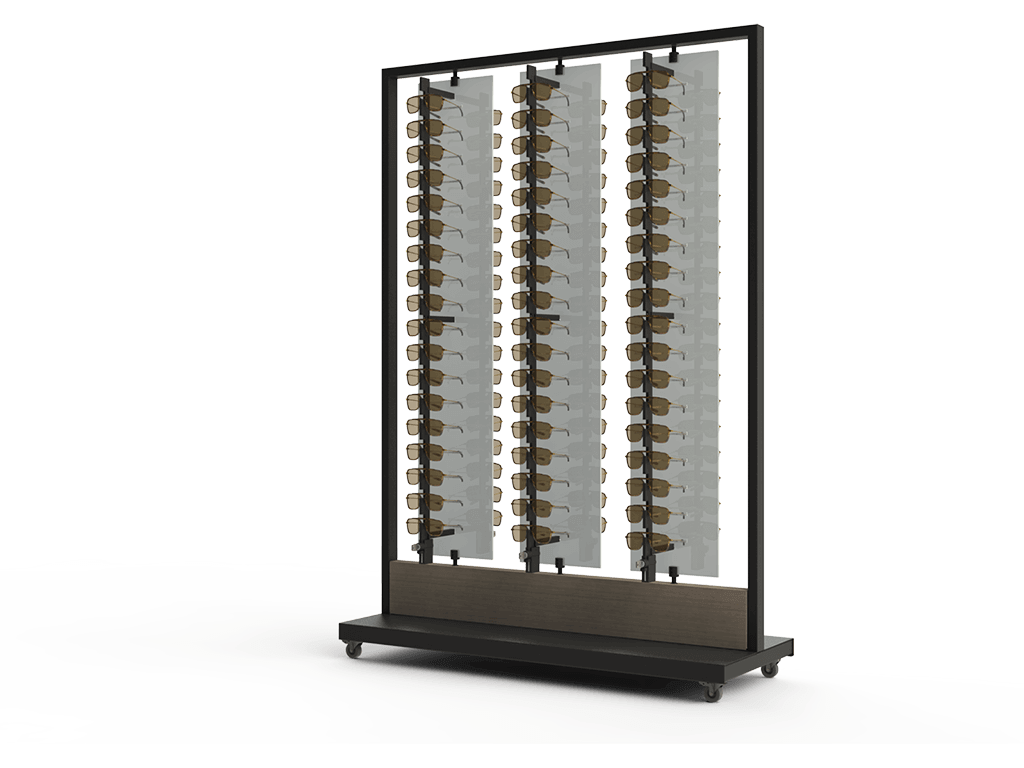 [BKL.Xl.6x18-B] Basalt - rotierendes Display (Schlüssel, Schwarz, XL (132cm))