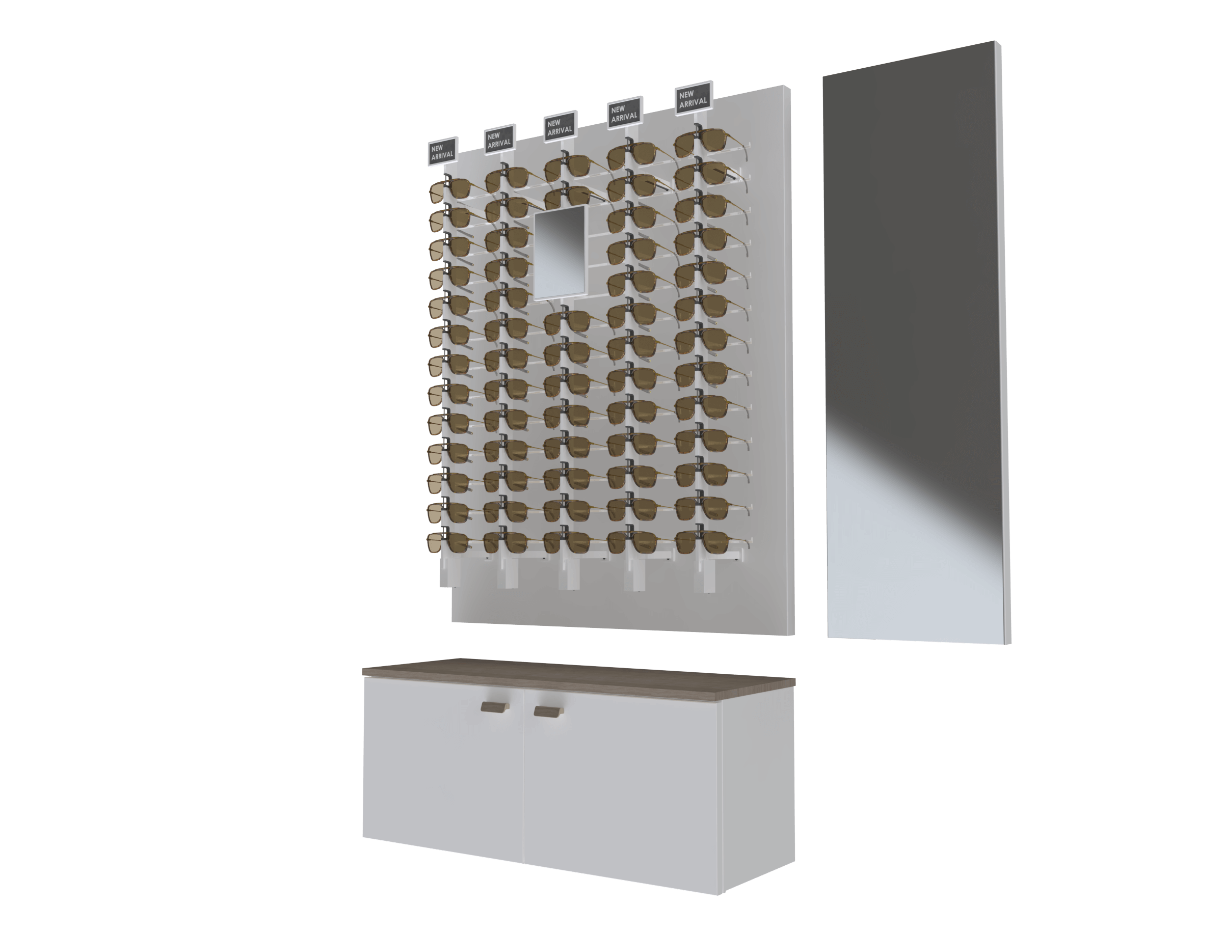 [PAR-W.O+.S+.A+] Panel system columns (Remote Locked, White, Yes, Yes, Yes)