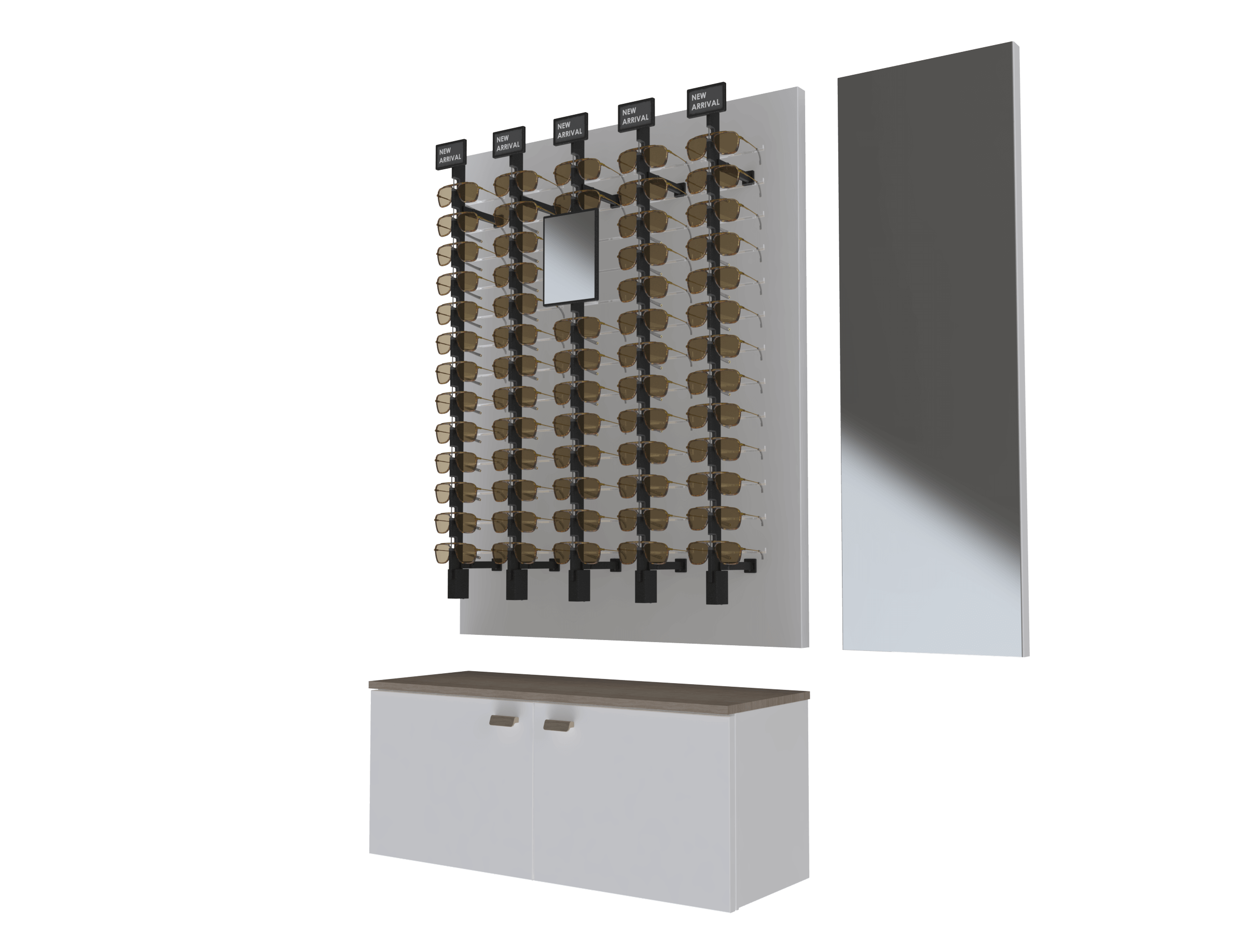 [PAR-B.O+.S+.A+] Panel system columns (Remote Locked, Black, Yes, Yes, Yes)