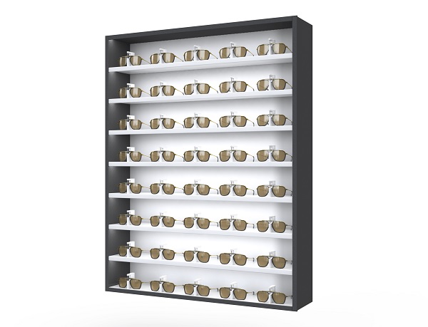 Lockable eyewear cabinets